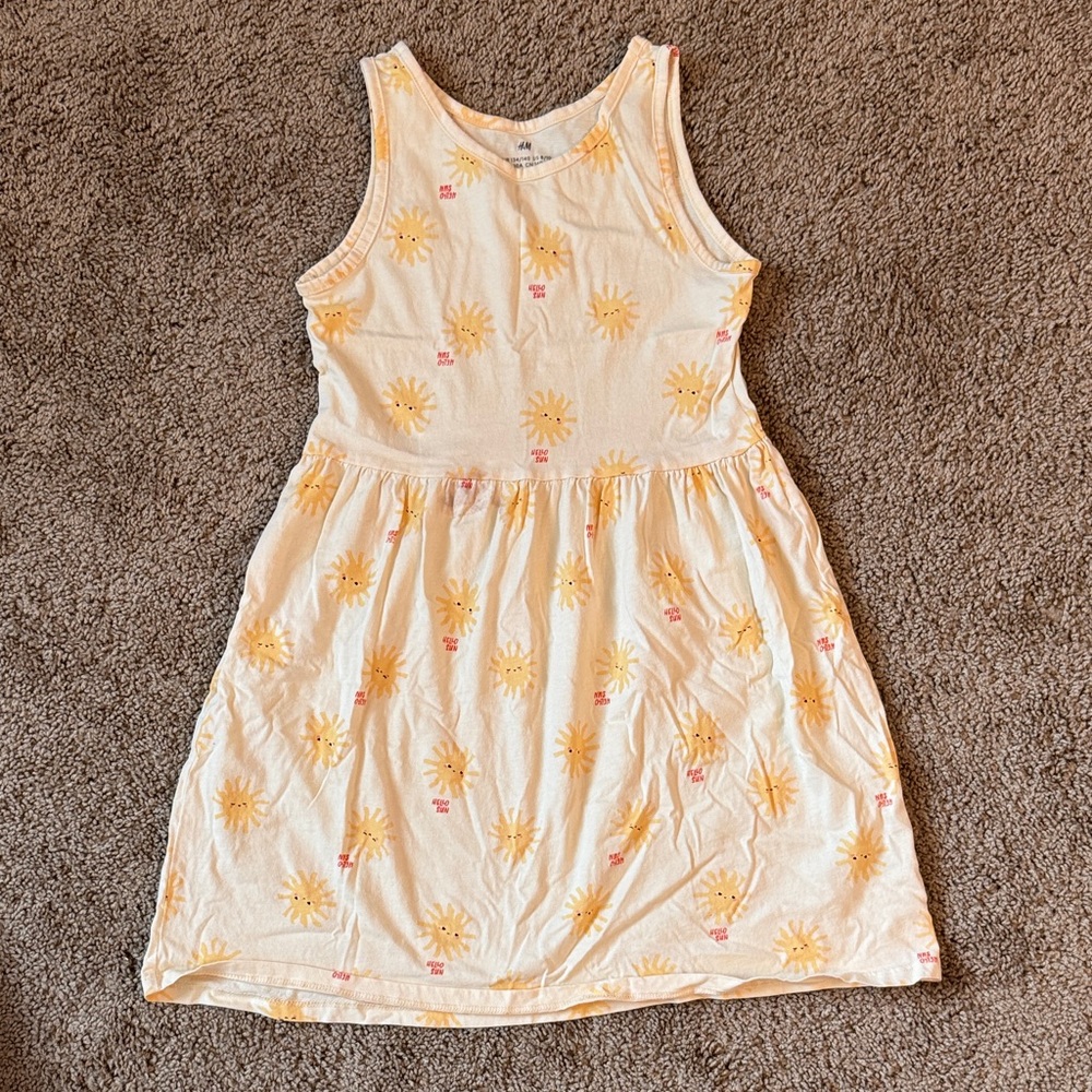 Sunshine Print Kids Dress
